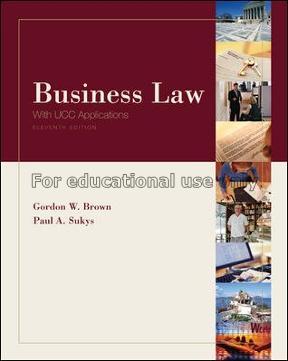 Business law : with UCC applications / Gordon W. B...