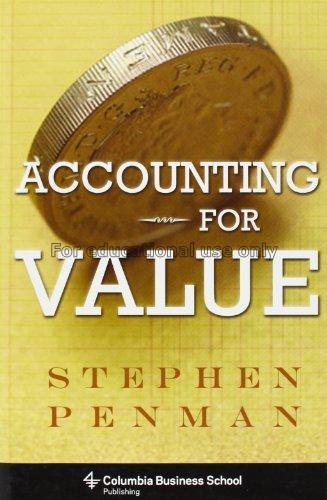 Accounting for value / Stephen Penman...