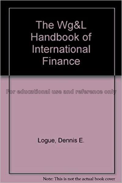 The WG&L handbook of financial markets / editor, D...