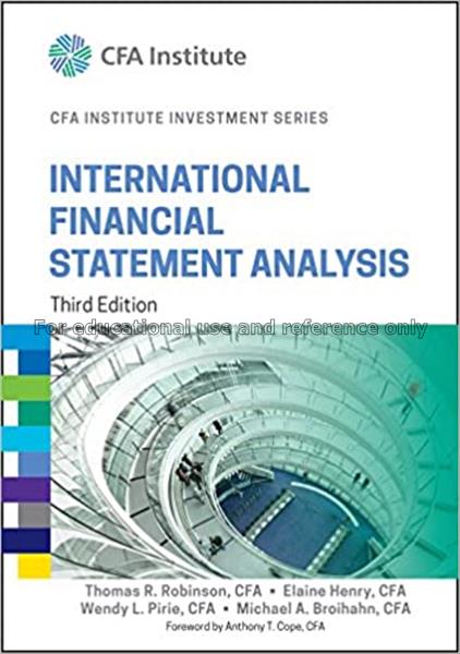 International financial statement analysis / Thoma...