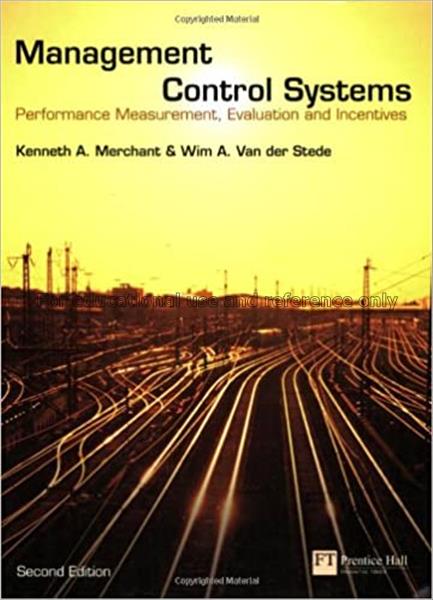 Management control systems : performance measureme...