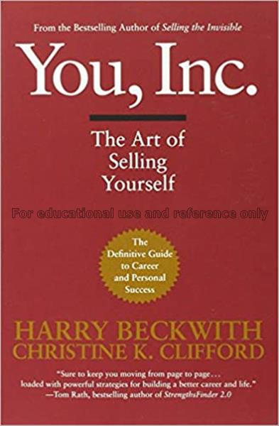 You, Inc. : the art of selling yourself / Harry Be...