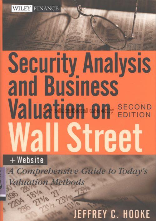 Security analysis and business valuation on Wall S...