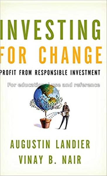 Investing for change : profit from responsible inv...