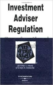Investment adviser regulation in a nutshell / by J...