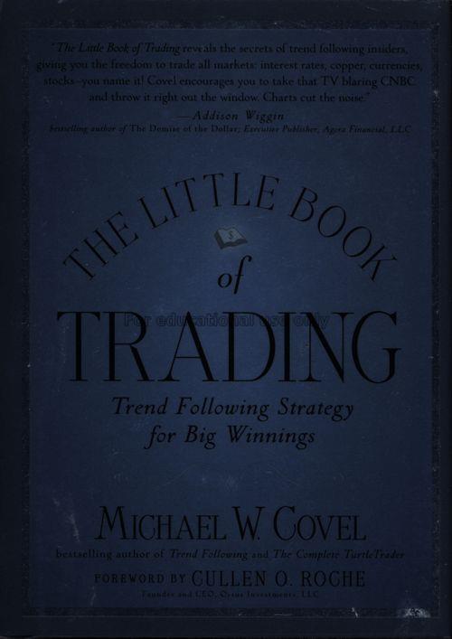 The little book of trading : trend following strat...