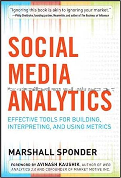 Social media analytics : effective tools for build...