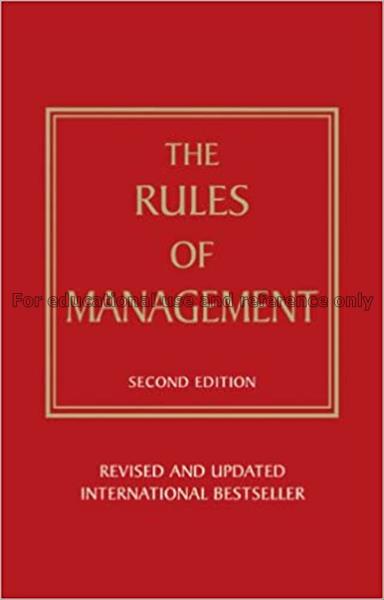 The rules of management : a definitive code for ma...