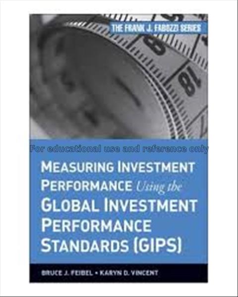 Measuring investment performance using the global ...