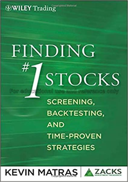 Finding #1 stocks : Screening, Backtesting, and Ti...