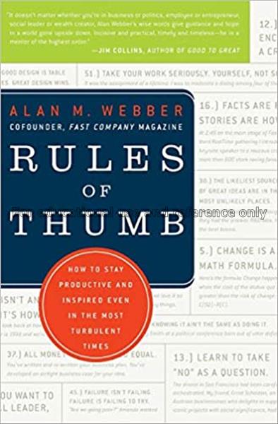 Rules of thumb : how to stay productive and inspir...