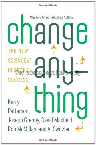 Change anything : the new science of personal succ...