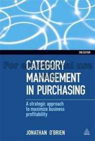 Category management in purchasing : a strategic ap...