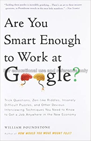 Are you smart enough to work at Google? : trick qu...