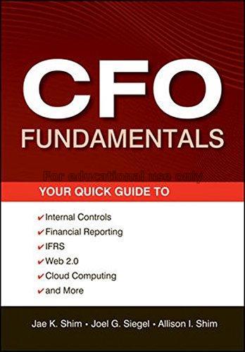 CFO fundamentals : your quick guide to internal co...