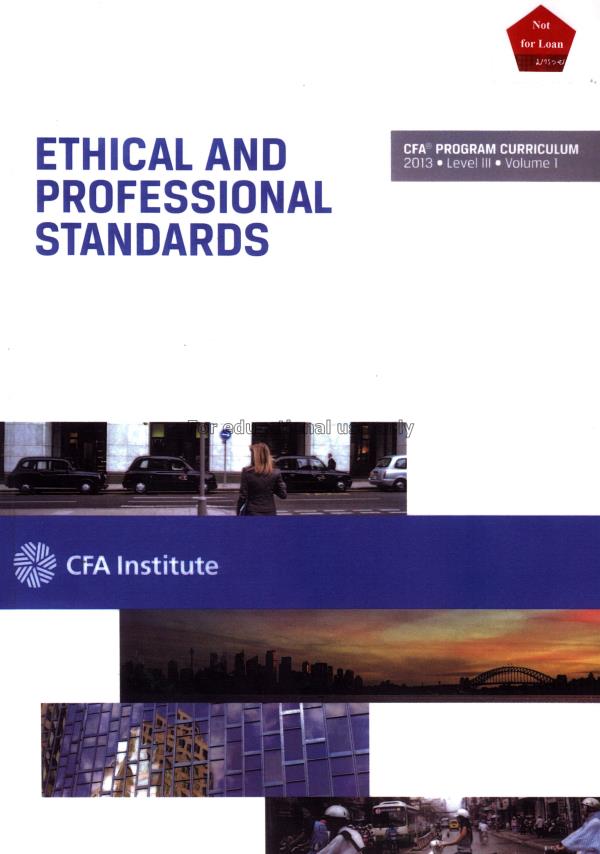 CFA program curriculum level III volume 1 2013 : E...