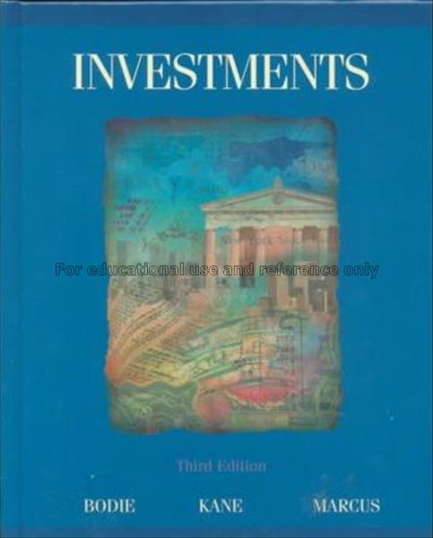 Investments / Zvi Bodie, Alex Kane, Alan J. Marcus...