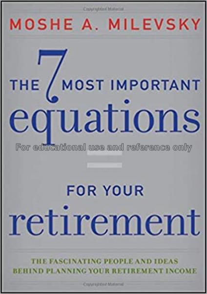 The 7 most important equations for your retirement...