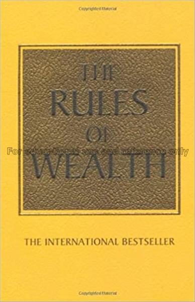 The rules of wealth : a personal code for prosperi...