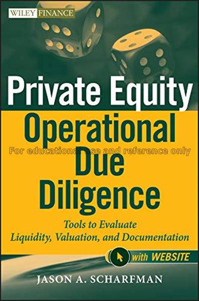 Private equity operational due diligence : tools t...
