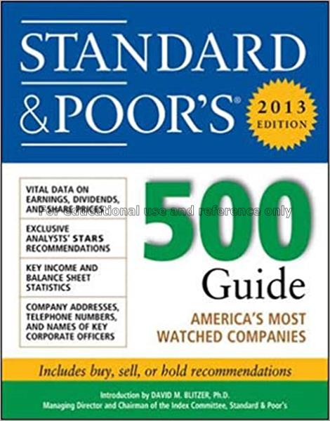 Standard and poor's : 500 guide America's most wat...