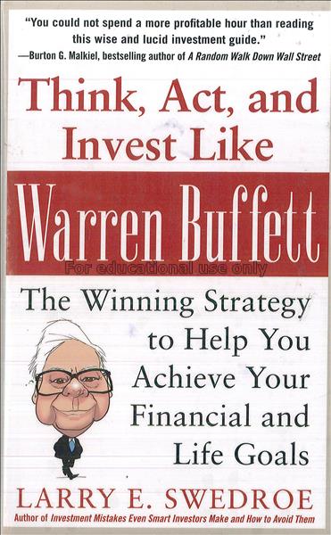 Think, act, and invest like warren buffett : the w...