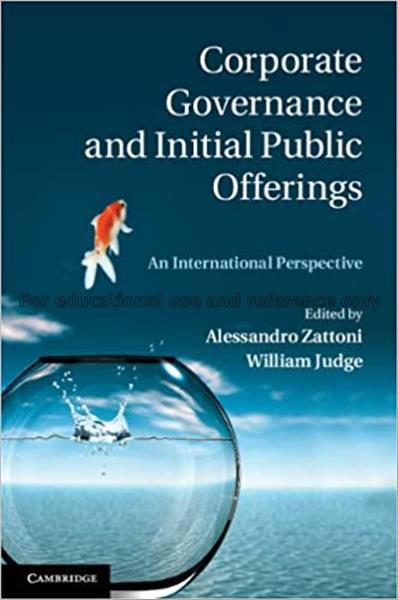 Corporate governance and initial public offerings ...