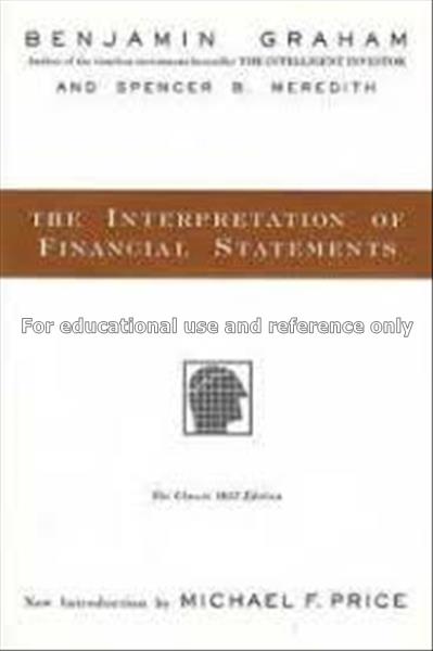 The interpretation of financial statements : the c...