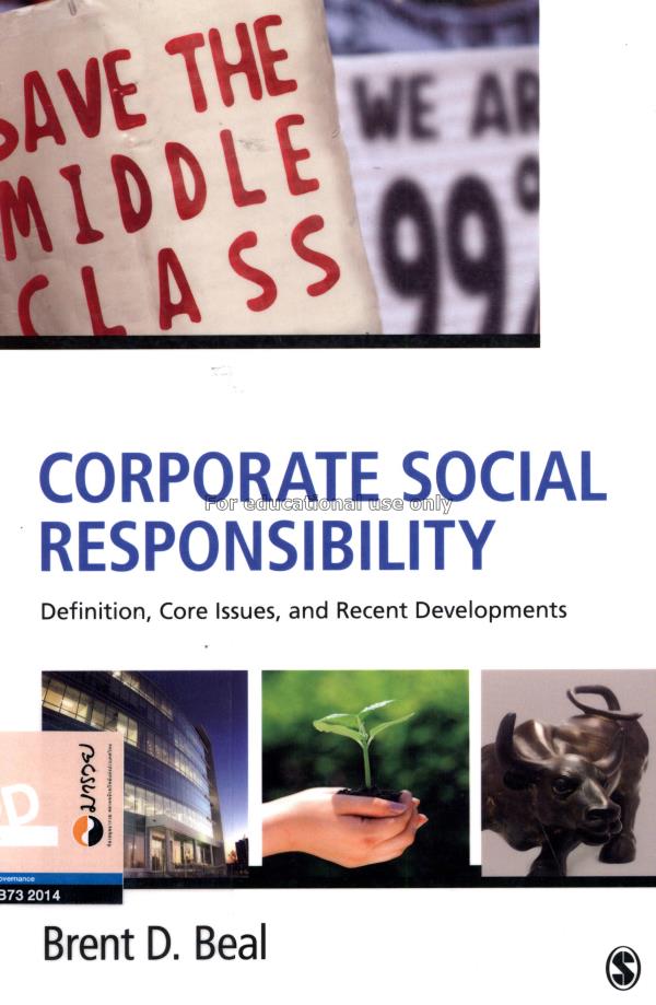Corporate social responsibility : definition, core...