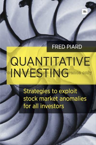 Quantitative investing : strategies to exploit sto...