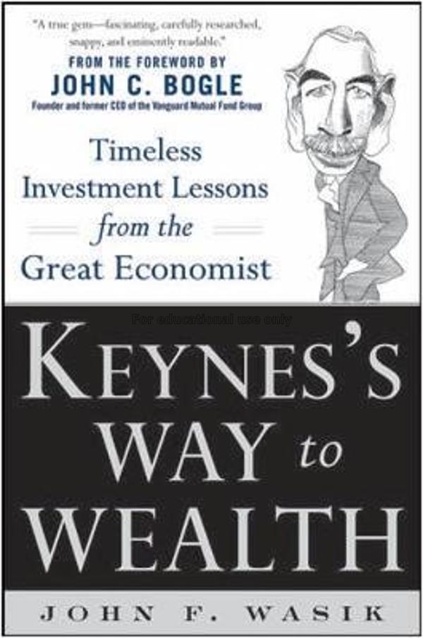 Keynes's way to wealth : timeless investment lesso...