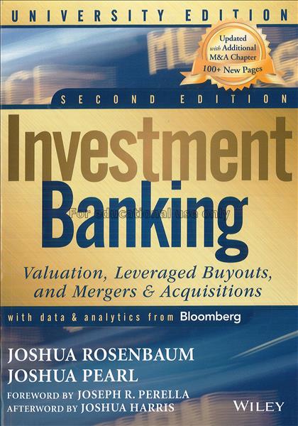 Investment banking : valuation, leveraged buyouts,...