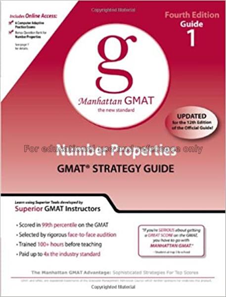 Manhattan GMAT guide 1 : number properties : math ...