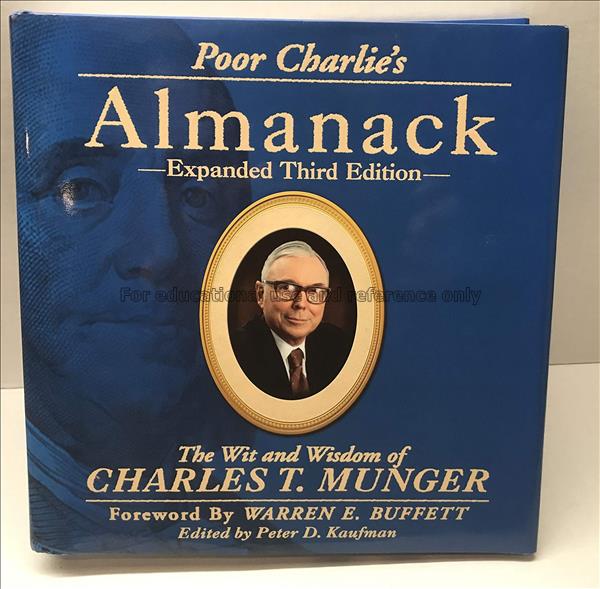 Poor Charlie’s almanack : the wit and wisdom of Ch...