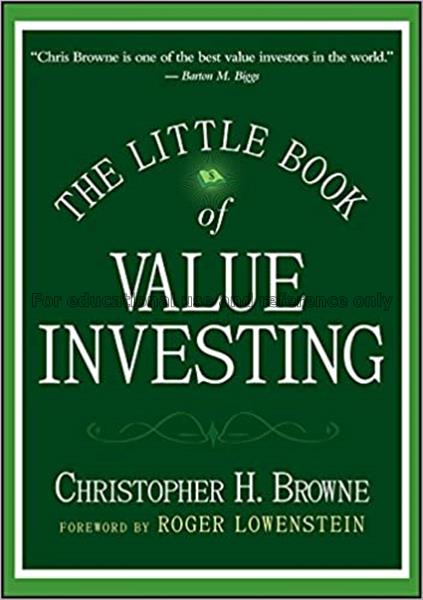 The little book of value investing / Christopher H...