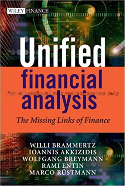 Unified financial analysis : the missing links of ...