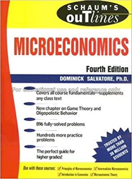 Schaum’s outline of microeconomics / Dominick Salv...