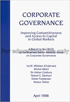 Corporate governance : improving competitiveness a...