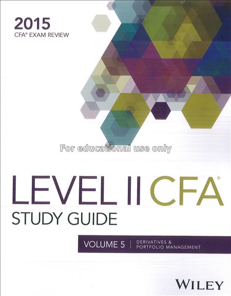 Wiley study guide for 2015 level II CFA Exam : vol...