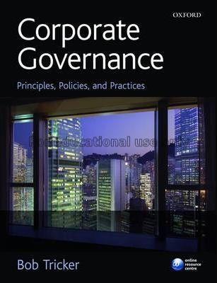 Corporate governance : principles, policies, and p...