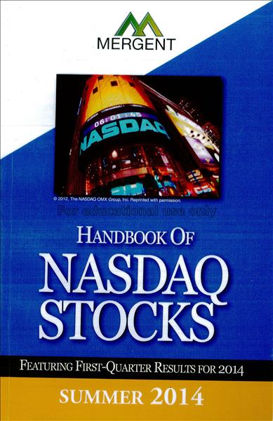 Handbook of NASDAQ : featuring first-quarter resul...