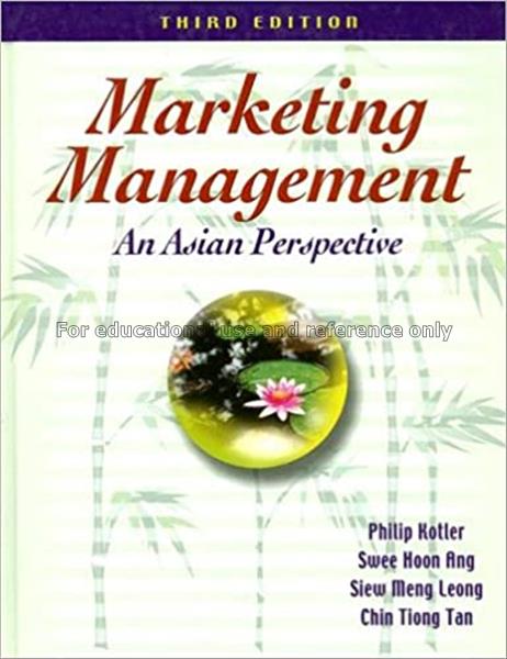 Marketing management : an asian perspective / Dr P...