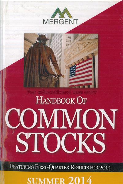 Handbook of common stocks : featuring first-quarte...