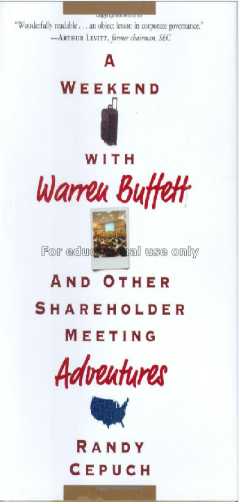 A weekend with Warren Buffett : and other sharehol...