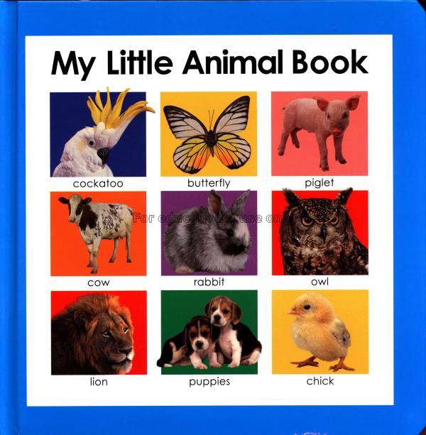 My little animal book...