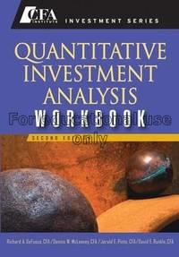 Quantitative investment analysis workbook / Richar...