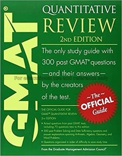 GMAT verbal review : the official guide / from the...