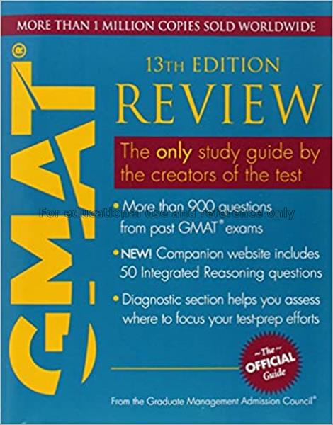The official guide for gmat review / GMAC (Graduat...