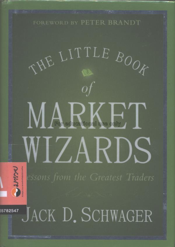 The little book of market wizards :  lessons from ...