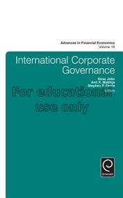 International corporate governance/edited by Kose ...